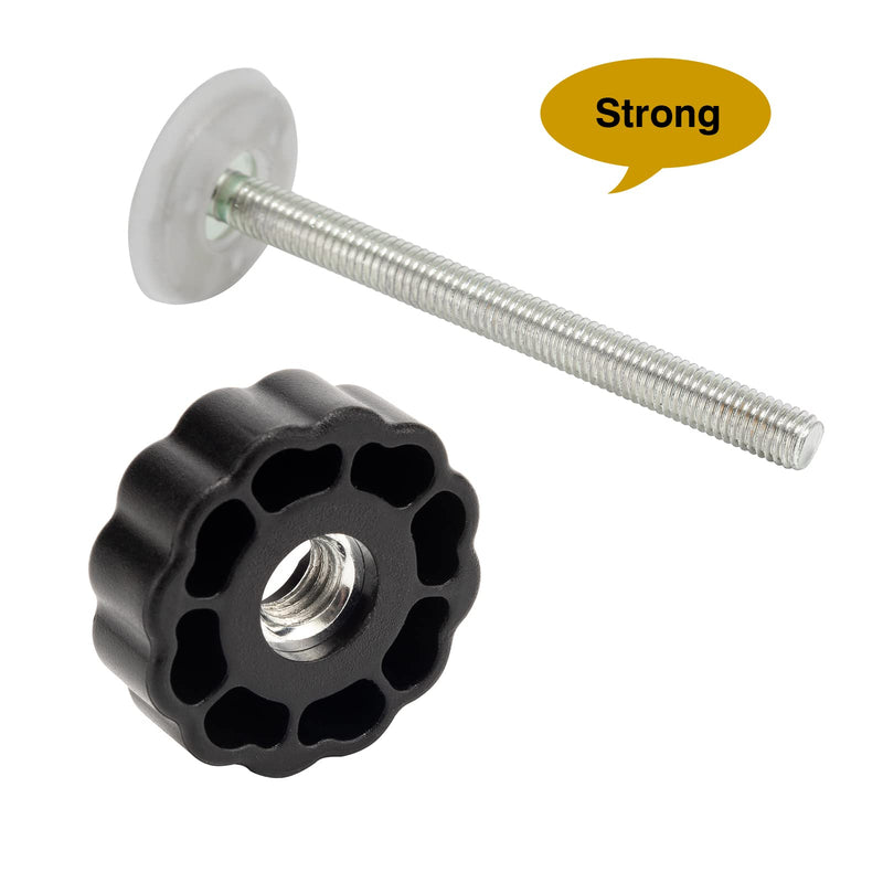 4 Pack Baby Gate Threaded Spindle Rod 8MM, Replacement Screw Bolts Hardware Parts Kit for Pet & Dog Pressure Mounted Safety Door & Stair Gates (Black) - BeesActive Australia