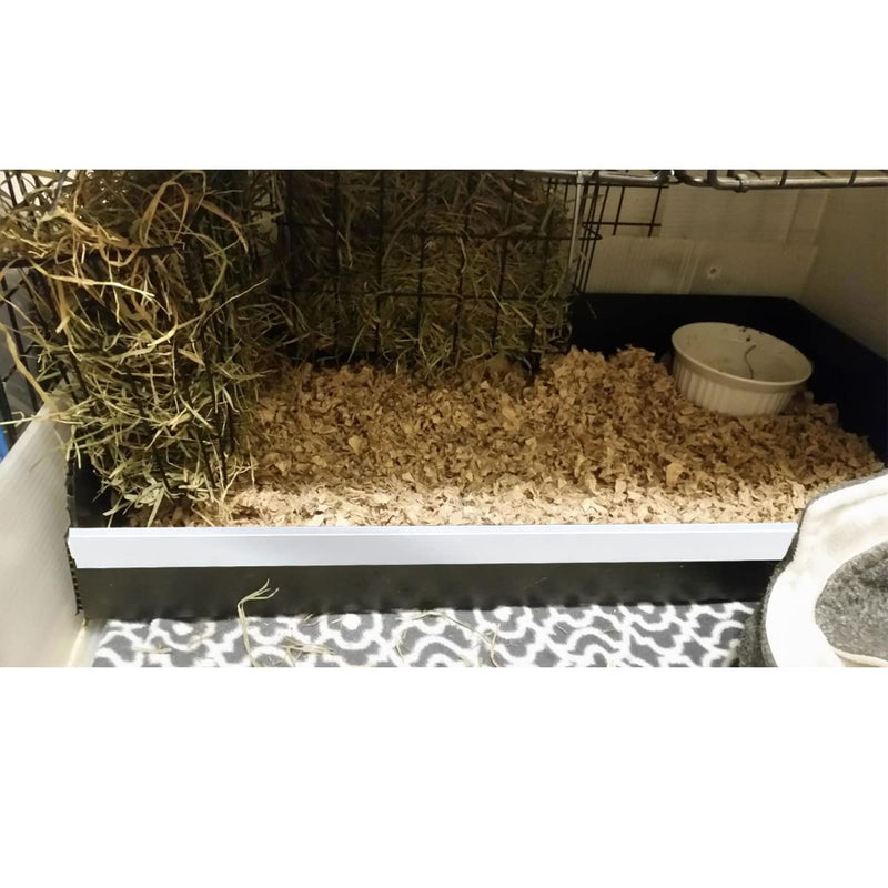 Guinea Pig Litter Box Guinea Pig Kitchen for All C&C and Midwest Cages,Guinea Pig Hay Box Keep The Guinea Pig Cage Clean and Tidy. C&C1X2 White - BeesActive Australia