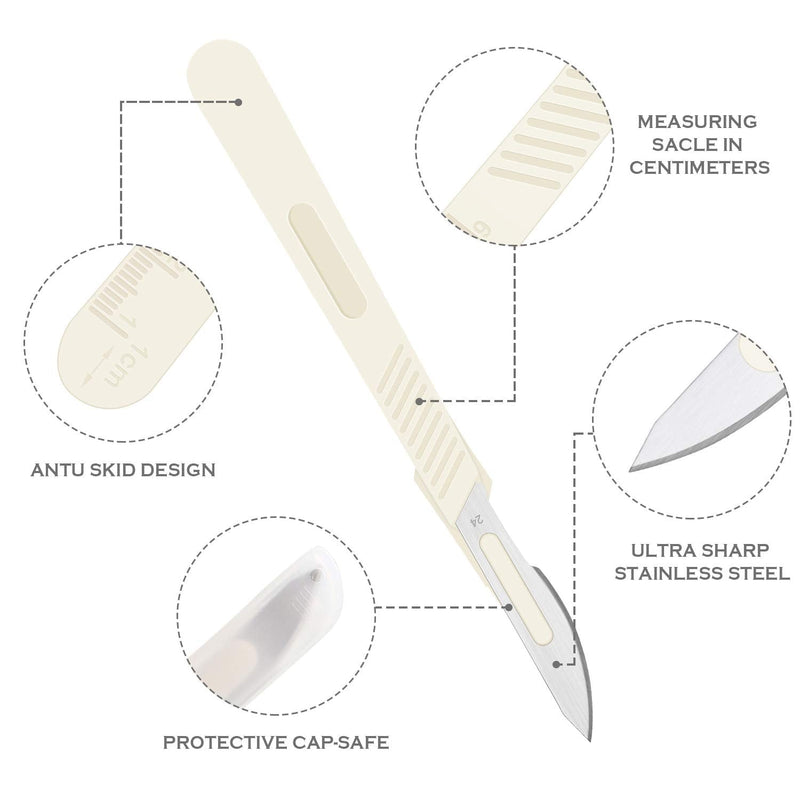 Bread Lame Knife with 10 Pieces Replaceable Blades Wooden Handle Lame Slashing Tool and 2 Pieces Dough Scoring Knife with Protective Cover for Making Bread Tool (Classic Style) Classic Style - BeesActive Australia