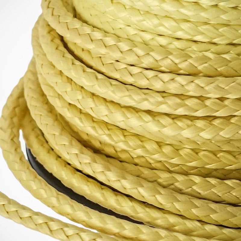 emma kites 100% Kevlar Braided String Utility Cord 100~2000lb High Strength, Abrasion/Flame Resistant, Tactical Survival Cord Fishing Tackle Assist Cord Model Rocket Paracord Trip Line Kite Bridles Camping Cordage All Yellow 100Lb | 1.0mm(Dia.)x100Ft - BeesActive Australia