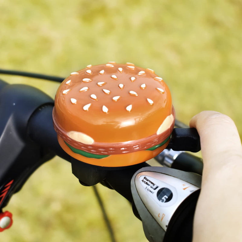 MARQUE Hamburger Kids Bike Bell – Fun Bicycle Bell for Boys and Girls, Also Fit Balance Bike and Scooter, Must Have Accessory Add On for Children Bike - BeesActive Australia