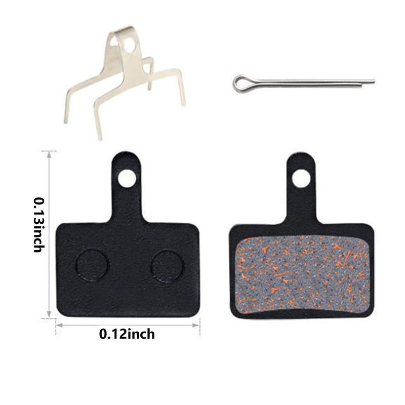 4 Pairs Bike Brake Pads Compatible with TRP Tektro Shimano Deore Br-M575 M525 M515 T615 T675 M505 M495 M486 M485 M475 M465 M447 M446 M445 M416 M415 M395 M375 M315 M355 C601(Black,Resin,Semi Metallic) - BeesActive Australia