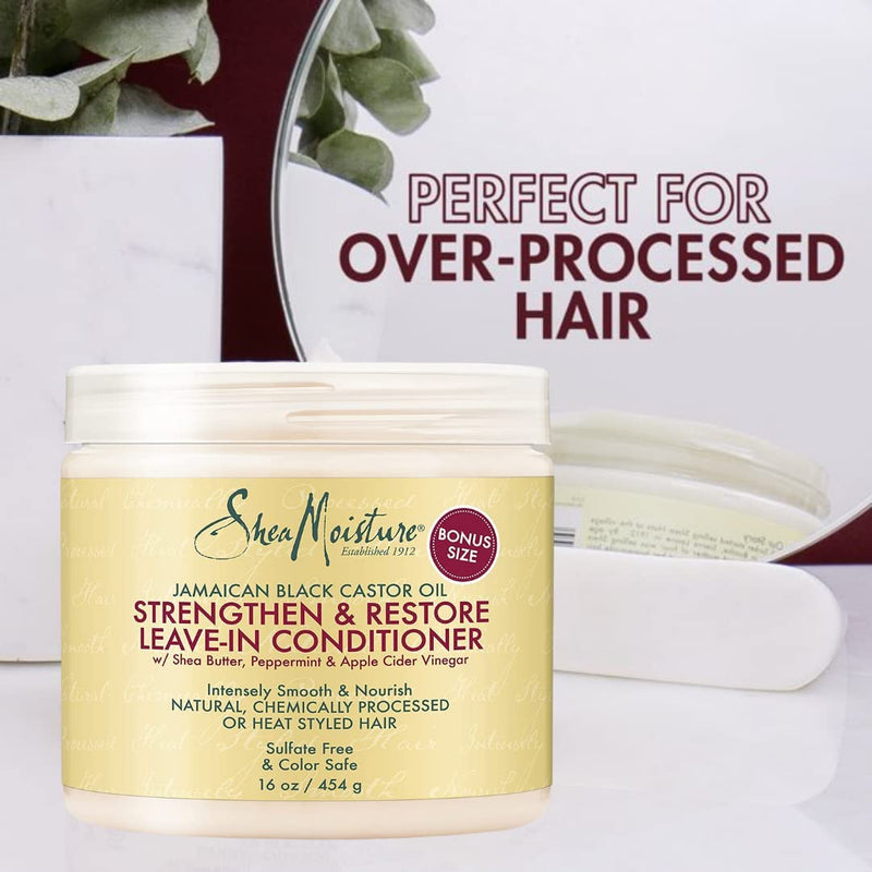 Shea Moisture Jamaican Black Castor Oil Strengthen/Grow and Restore Leave-In Conditioner 16 oz - BeesActive Australia