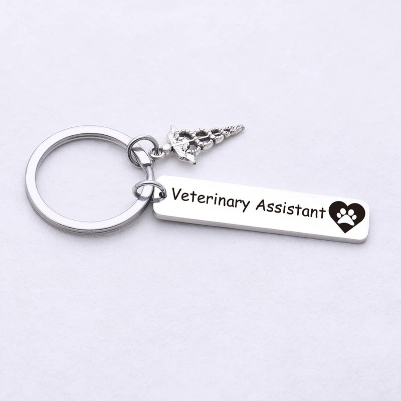 ZQEOU VET Keyring Veterinarian Assistant Keychain For Coworker Gift VET Tech Keychain Veterinarian Assistant Thank You Gift 1 Standard - BeesActive Australia