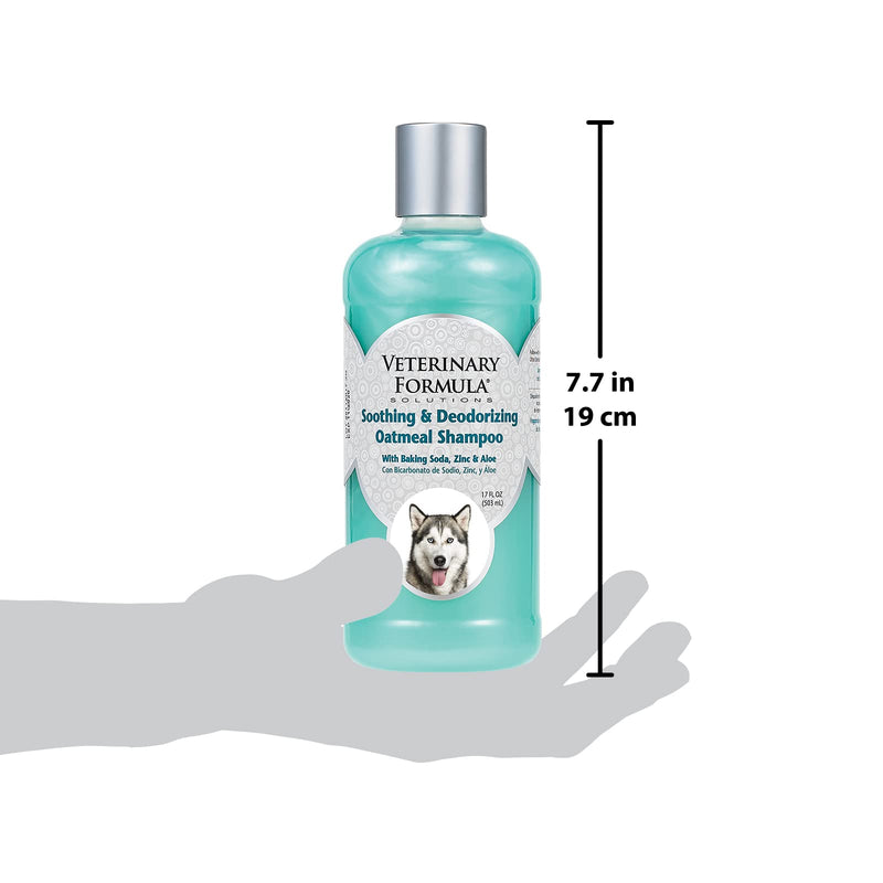 Veterinary Formula Solutions Soothing and Deodorizing Oatmeal Shampoo for Dogs – Baking Soda, Zinc, Aloe Eliminate Odors, Cleanses, Hydrates and Heals Skin – Long-Lasting Fragrance 17 fl oz. - BeesActive Australia