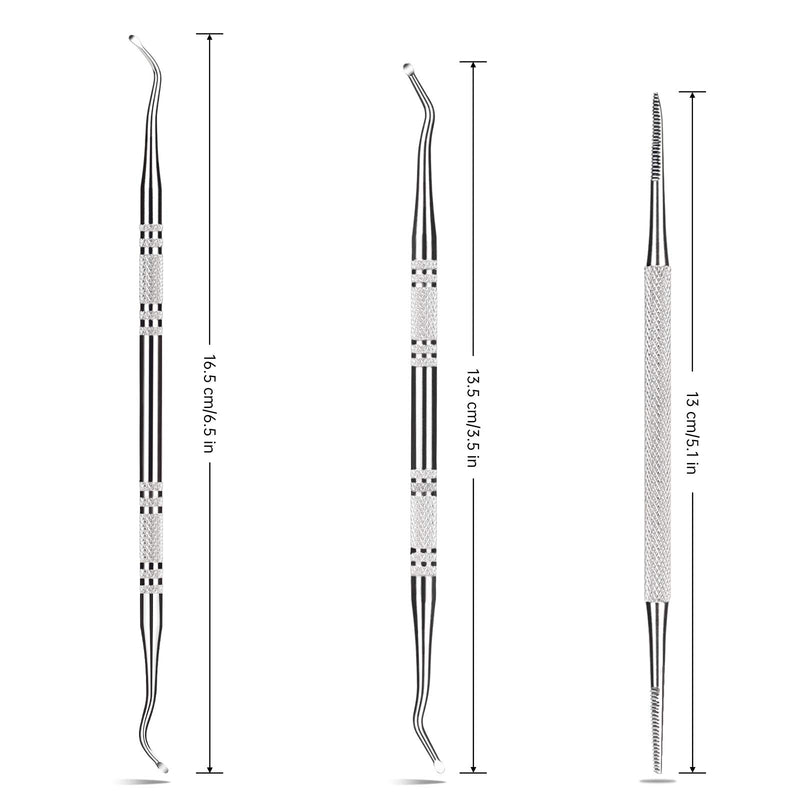 3-Pack Ingrown Toenail File And Lifters, 100% Professional Surgical Stainless Steel Ingrown Toenail Tool -Safe Nail Cleaning Treatment Pedicure Tools Kit Under Sidewall Cleaner Pain Relief Accessories - BeesActive Australia