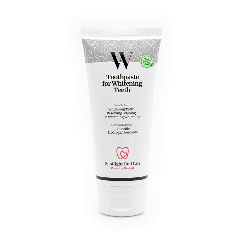 Spotlight Oral Care Teeth Whitening Strips | Gently Whitens Teeth Gradually & Safely | Active Ingredients Including Hydrogen Peroxide | Full 14-Day Course of Strips & 100 mL Whitening Toothpaste - BeesActive Australia