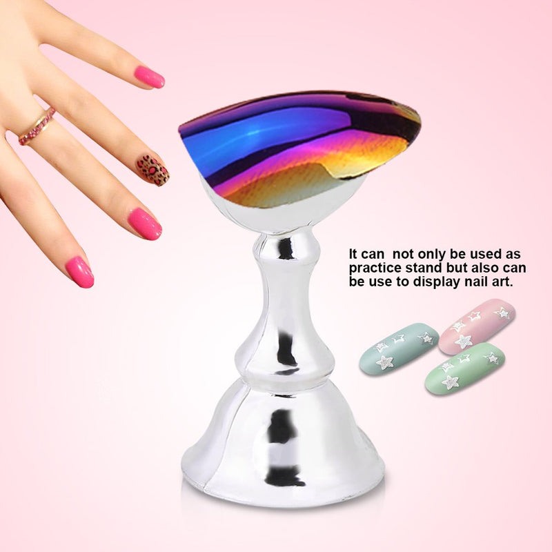 Flexible Acrylic Nail Art Practicing Set, Magnetic Nail Tips Holder, Professional for Salon for Home - BeesActive Australia