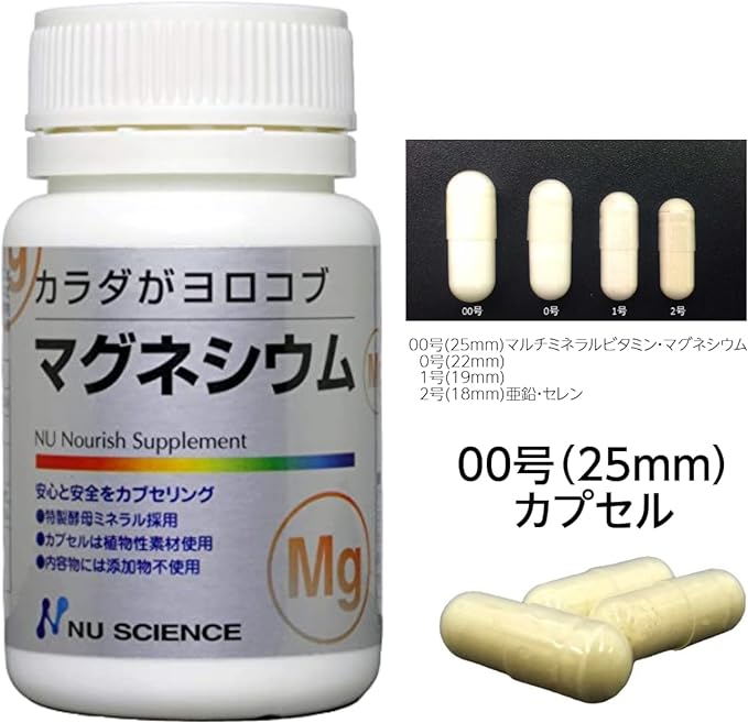 Body Gayokob Magnesium 2.4 oz (68 g) (0.04 oz (1.15 g) x 60 Capsules) - BeesActive Australia