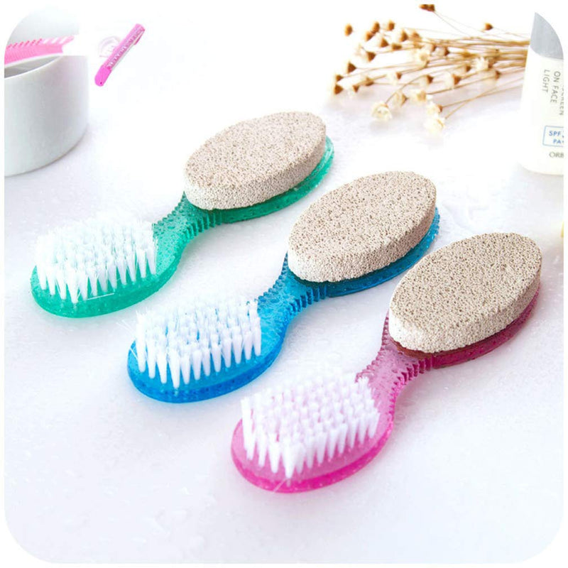 Milisten 4pcs Pedicure Paddle Kit Tool 4 in 1 Pumice Stone Exfoliator Feet Foot Hand Toe Nail Cleaning Brush File Emery Board Manicure Pedicure Foot Rasp Callus Corn Remover - BeesActive Australia