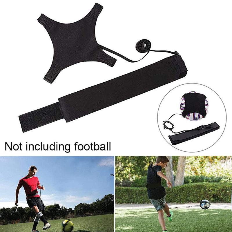 CALIDAKA Soccer Trainer,So-lo Soccer Trainer Kit,Adjustable So-lo Soccer Trainer,Football So-lo Practice Training Aid Fits Ball Size 3,4,and 5(Black) Black - BeesActive Australia