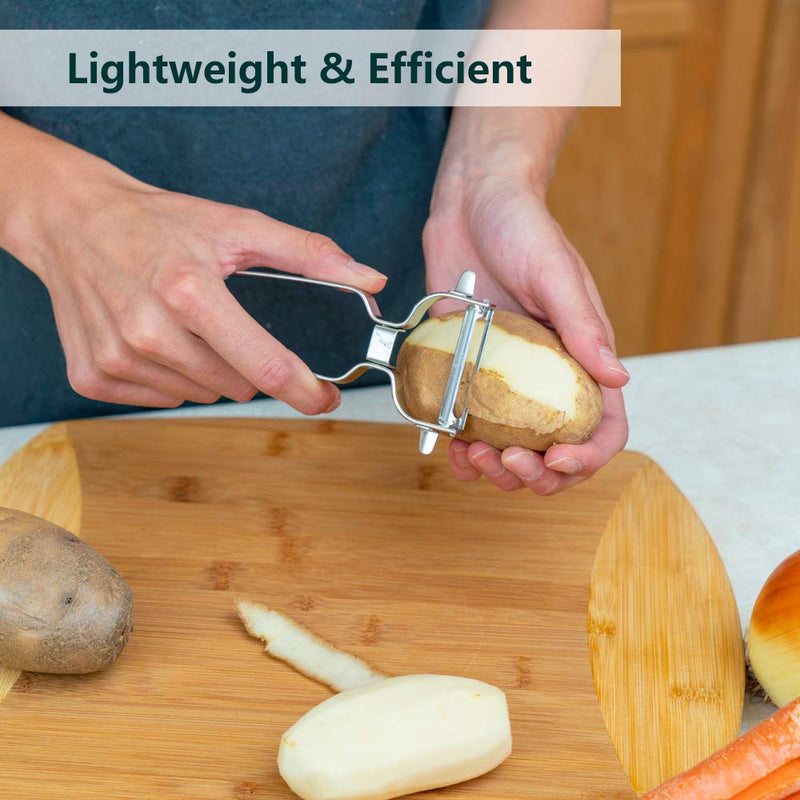 Vegetable Peeler Stainless Steel for Kitchen - Y Peeler Safe to Use, Veggie Potato Fruit Carrot Cucumber Peeler, Easy to Peel and Clean 1 Pack - BeesActive Australia