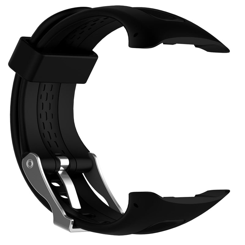 Compatible for Garmin Forerunner 10/Forerunner 15,Soft Silicone Wristband Replacement Strap for Garmin Forerunner 10/15 Watch Women Men (Large Size: 0.98"x0.94", Black) Large Size: 0.98"x0.94" - BeesActive Australia
