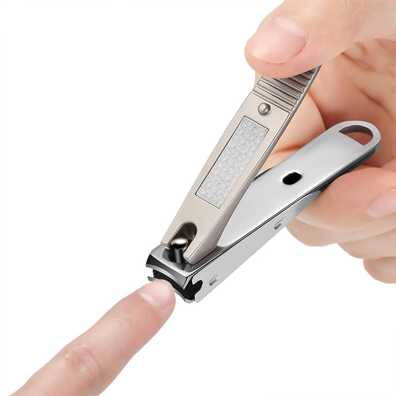 Nail clippers, fingernail clippers, high-grade stainless steel material, ultra-sharp blade and anti-nail splash design, durable, very suitable for men, women and children (1pcs + 1 Exquisite tin box) - BeesActive Australia