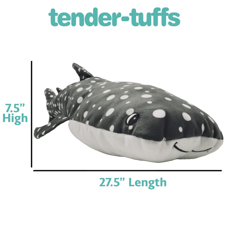 Snuggle Puppy Tender-Tuffs Extra Large Plush Dog Toys Bundle - XL Whale Shark and Manatee - Tough Marine Animal Squeaky Toys - BeesActive Australia