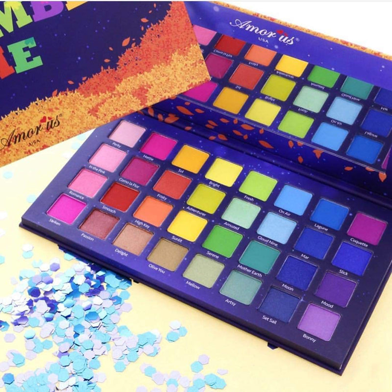 Amor Us Remember Me Pressed Pigment Palette Eyeshadow Palette con 32 Pigmentos BRIGHTS - BeesActive Australia