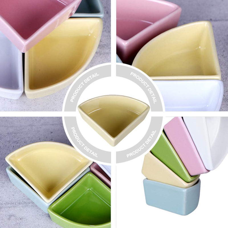 balacoo Hamster Feeding Bowl Ceramic Small Animal Food and Water Bowl for Hamster Guinea Pig Rat Gerbil (Yellow) - BeesActive Australia