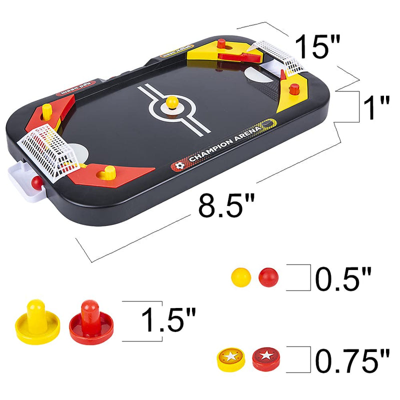 Gamie 2 in 1 Sports Tabletop Game for Kids, Soccer and Hockey Table Game for Indoor Fun, Includes Pucks, Balls, and Strikers, Fits on Table or Floor for Hours of Action-Packed Play - BeesActive Australia