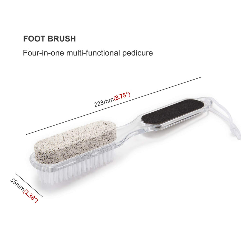 Boobeen 4 in 1 Foot File Callus Remover - Multi-functional Foot Scrubber - Callus Remover Pedicure Tool Care - Foot Care Pedicure Metal Surface Tool to Remove Hard Skin - BeesActive Australia