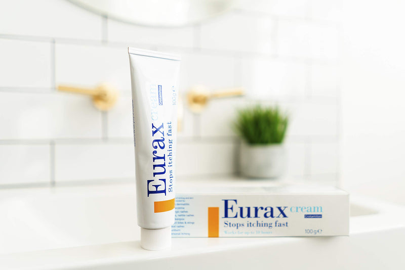 Eurax Itch Relief Cream 30g, Rapid Itch Relief, Lasts Up To 8h for Relief of Itchy dermatitis|Dry eczema|Allergic rashes|Hives nettle rashes|Chickenpox|Insect bite and stings|Heat rashes|Sunburn 30 g - BeesActive Australia