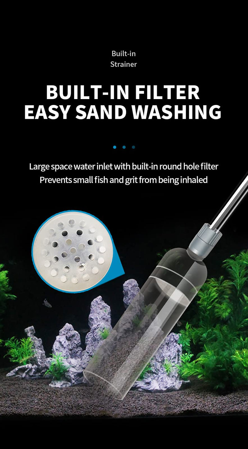 XINYUWZ Hose Fish Tank Water Change, Aquarium Water Changer,Aquarium Vacuum with Valve Switch Siphon Sand Cleaner for Aquarium Water Change（8.53ft） with Free Aquarium Brush（1.31ft）. - BeesActive Australia
