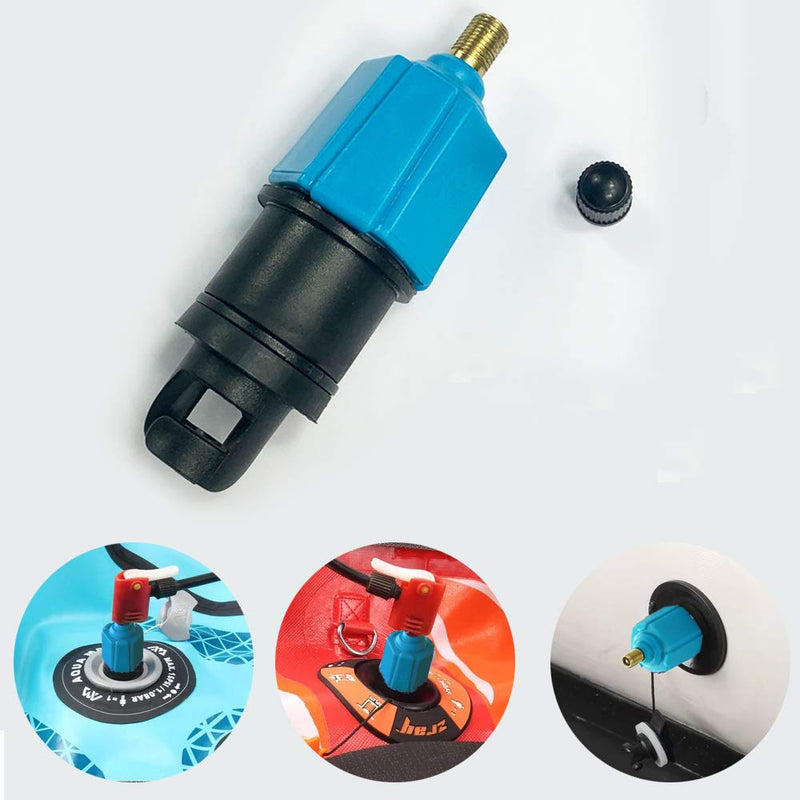 PeSandy Inflatable SUP Pump Adaptor Compressor Paddle Board Pump Adapter, SUP Valve Adapter Connector Conventional Air Pump Adapter for Stand Up Paddle Board & Dinghy,Inflatable Boat Air Valve Adapter Blue - BeesActive Australia