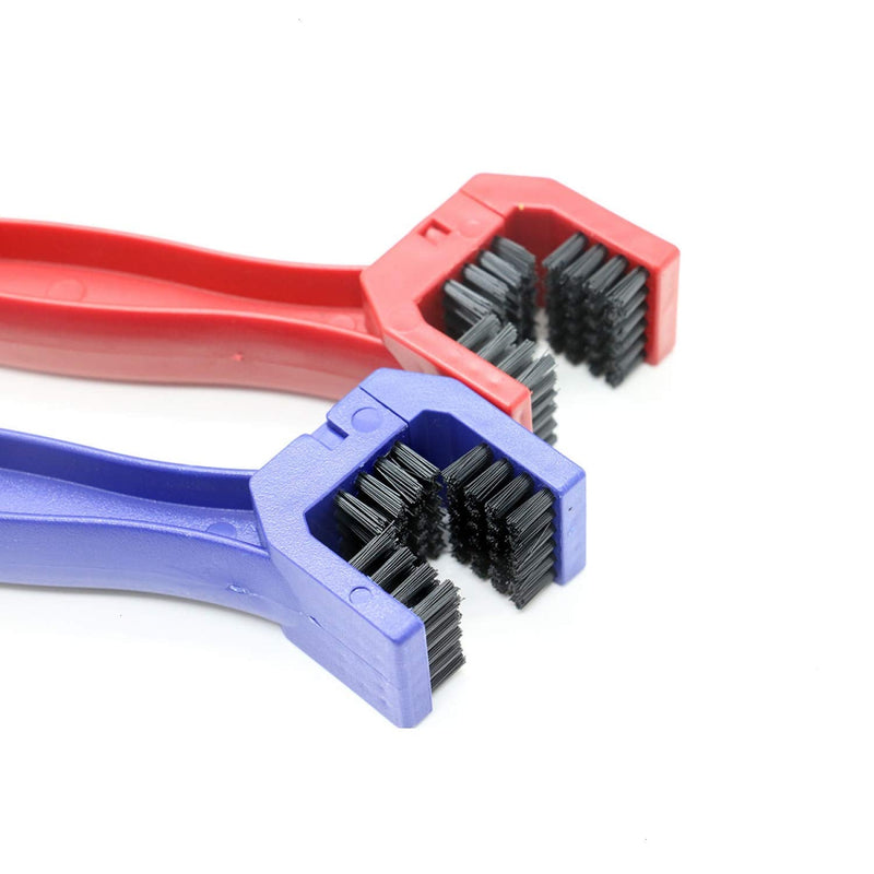Jtshy Bike or Motorcycle Chain Washer, Cleaning Brush 2 Pcs (Color, Blue and Red) - BeesActive Australia