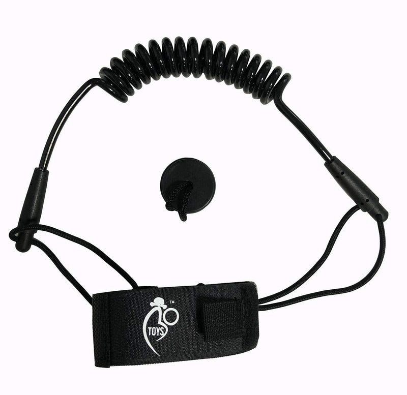Bo-Toys Body Board Coiled PRO Wrist Leash Comfortable Lightweight Padded Neoprene Cuff - BeesActive Australia