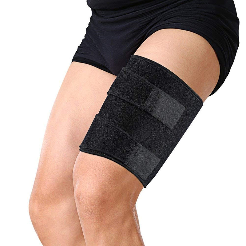 Medical Grade Thigh Hamstring Support Compression Brace Wrap Adjustable Neoprene Sports Leg Sleeve for Pulled Hamstring Strain Injury Rehab for Gym,Running, Fitness, Football, Badminton, Basketball 1 Pcs Thigh Support - BeesActive Australia