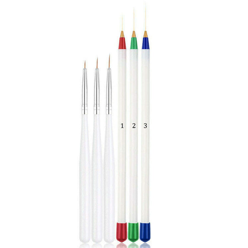 Amoin Painting Drawing Liner Manicure Tools Acrylic Nail Art Design Pen Brush 6Pcs - BeesActive Australia
