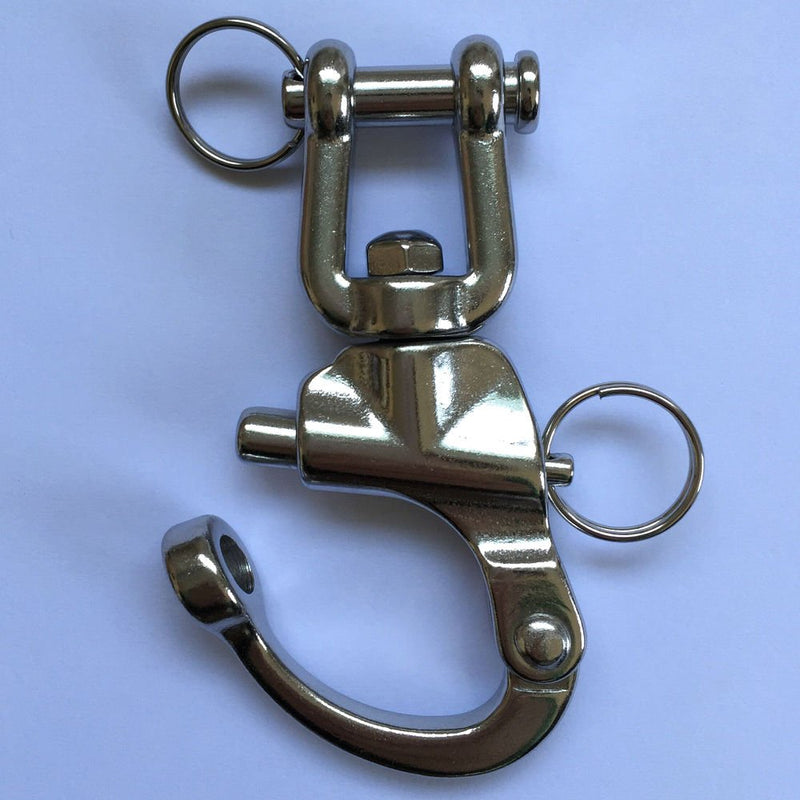 [AUSTRALIA] - Jaw Swivel Eye Shackle Marine Grade Stainless Steel 316-3-1/2"(87mm) (3-1/2") 