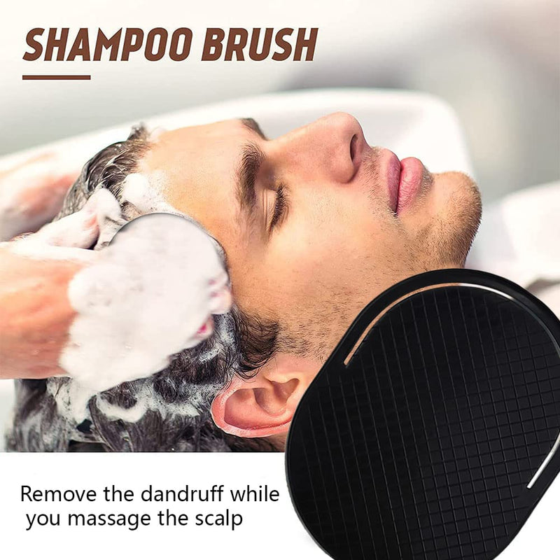 6 PCS Hand Pocket Comb Portable Scalp Massager Portable Soft Pocket Men Black Brush Accessories for Home Travel Office - BeesActive Australia