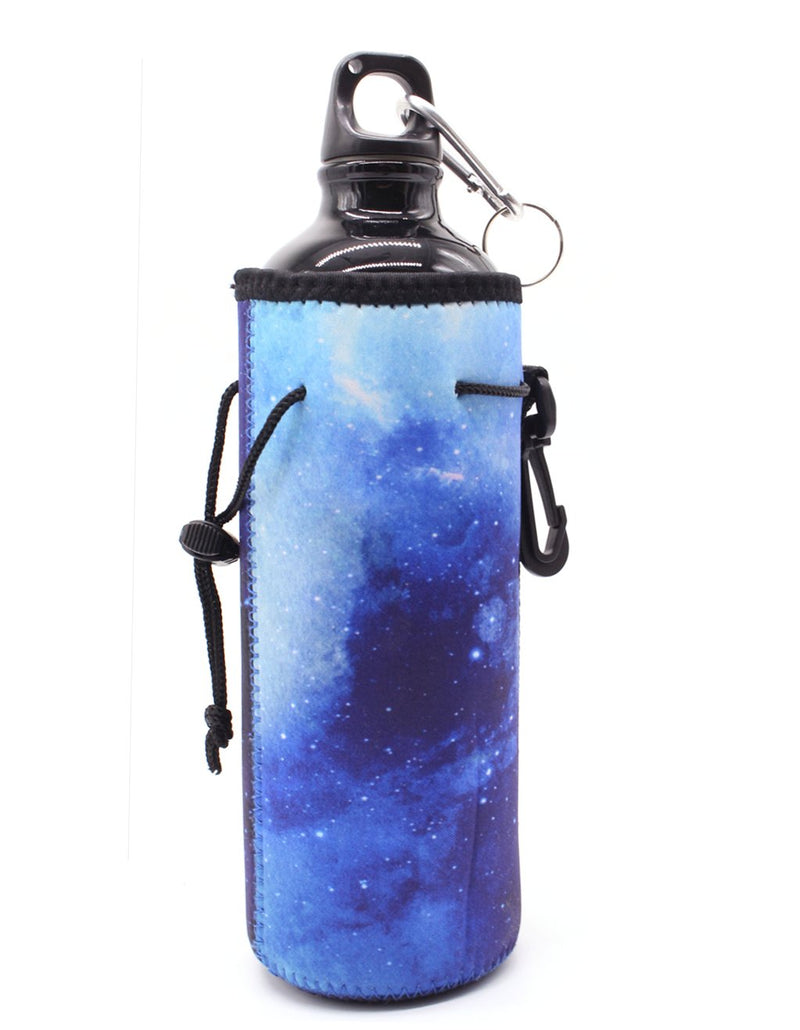Water Bottle Carrier,Insulated Neoprene Water Gym Travel Bottle Holder Bag Protector Sleeve Case Pouch Cover 0.6L or 0.75L, Great for Stainless Steel and Plastic Bottles BLUE STAR - BeesActive Australia
