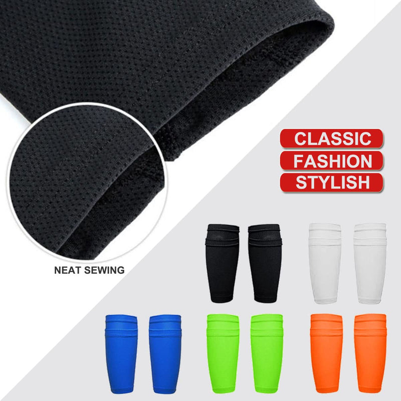 Soccer Shin Guards for Kids Youth Shin Pads and Shin Guard Sleeves Protective Gear Soccer Equipment Calf Sleeves for Boys Girls Kids Youth Teenagers Adult L 4'8-5'4 Blue - BeesActive Australia