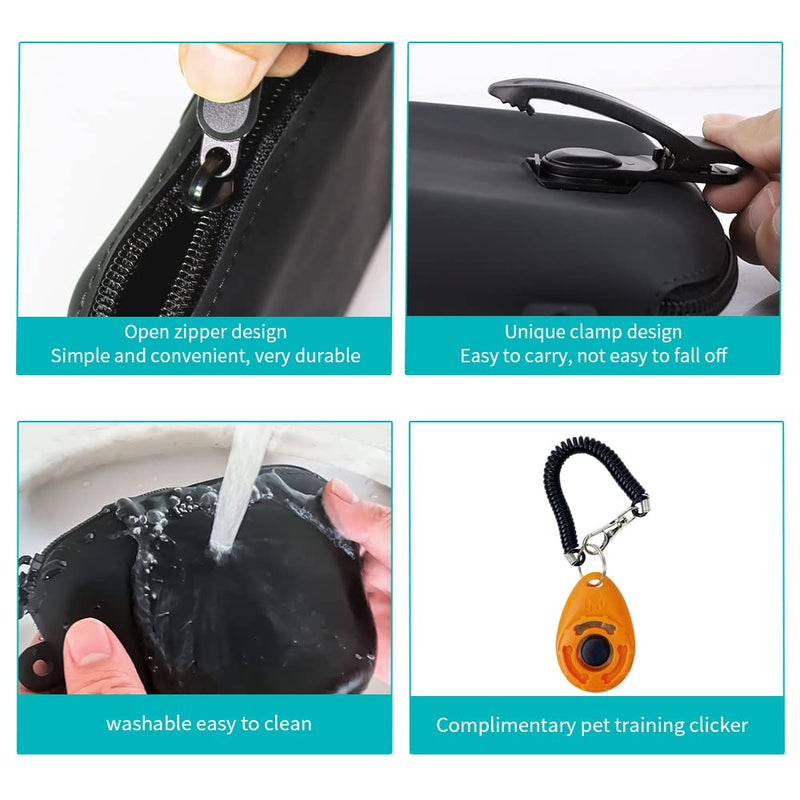 Dog Training Treat Pouch with Clip, Portable Waterproof Puppy Treat Bag and Training Clicker S - BeesActive Australia