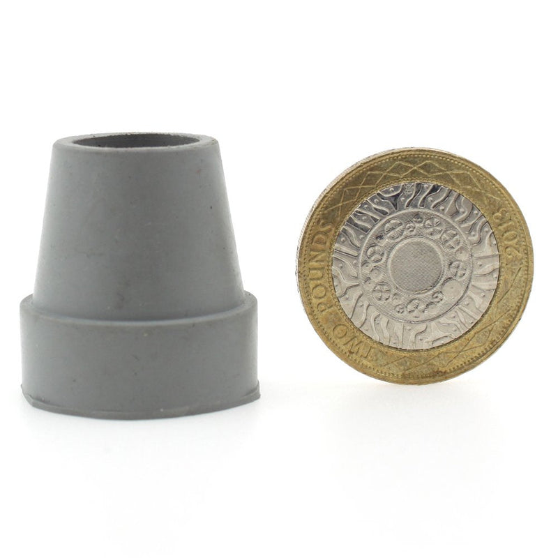 Lifeswonderful - QTY: 4x 16mm (5/8") Small Grey Replacement Rubber Ferrules Ends Tips for Quadruped Quad Walker Canes - BeesActive Australia