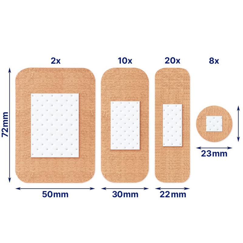 Elastoplast Extra Flexible Fabric Plaster Strips (40 Pieces), Extra Flexible Fabric Plasters, Breathable Plasters, Flexible Large Plasters - BeesActive Australia