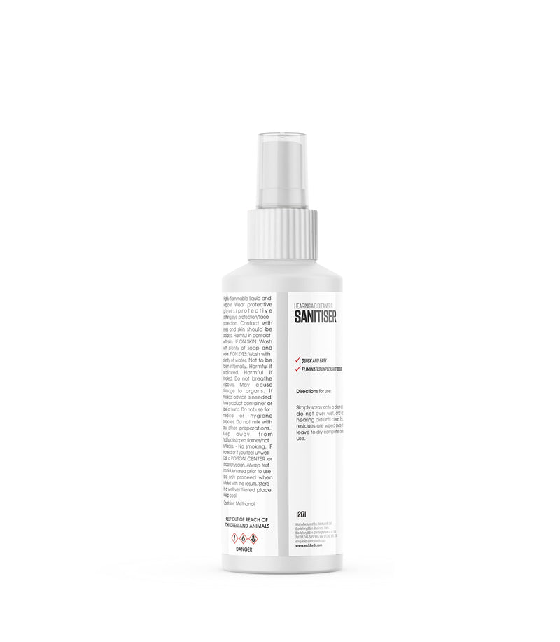 Problem Solved Hearing Aid Cleaner and Sanitiser | Removes Dirt, Oil and Wax - 150ml - BeesActive Australia
