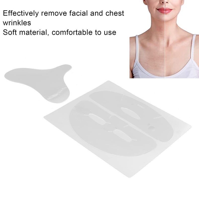 Face Wrinkle Patches,2 in 1 Facial Chest Pad Set Reusable Silicone Chest Wrinkle Pads Face Wrinkle Anti‑Wrinkle Patches While Sleeping Use - BeesActive Australia