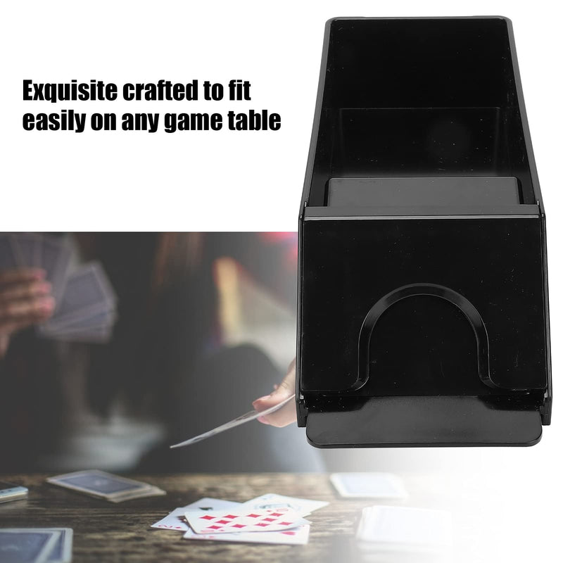 Manual Playing Card Shuffler Plastic 6-Deck Blackjack Shoe Playing Card Dealing Shoe for Blackjack Playing Cards Poker Playing Board Game Tool Accessory Game Dealer Accessory Black - BeesActive Australia