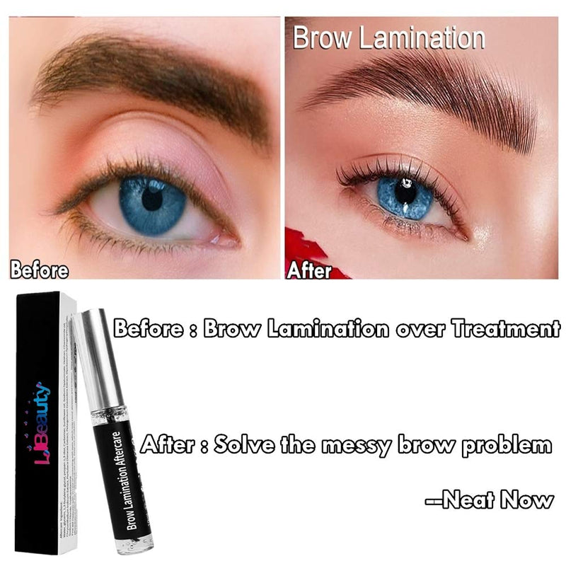 LiBeauty Brow Lamination Aftercare，Eyebrow Lamination Conditioner, Eyebrow Lift Serum, Fuller & Thicker Aftercare for Brow LAMINATION/Lift/Tint/Wax | 100-Day Supply (10ml) clear - BeesActive Australia