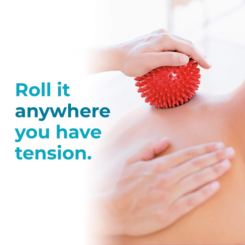 Beenax Spiky Massage Balls (Set of 3) - Perfect for Plantar Fasciitis, Trigger Point, Deep Tissue, Myofascial Release, Reflexology - Designed to Relieve Stress and Relax Tight Muscles - 6cm, 8cm, 10cm - BeesActive Australia