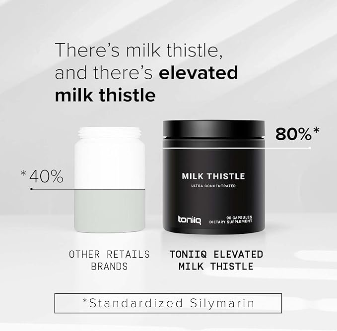 Toniiq Hyaluronic Milk Thistle (milk thistle) 120 grains shipped directly from overseas - BeesActive Australia