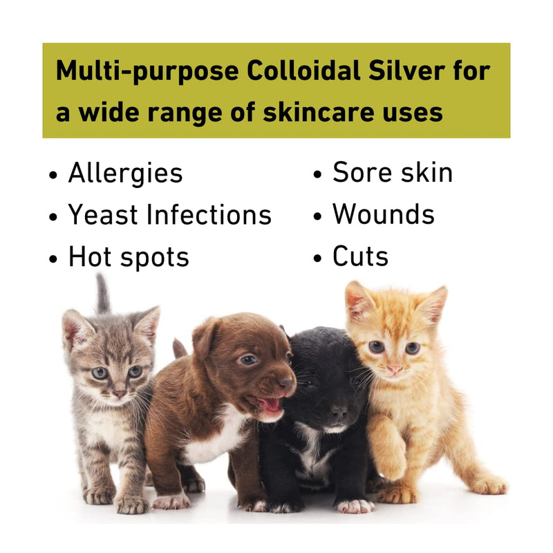 Nature's Greatest Secret Antibacterial Premium Quality Smallest Particle Size Crystal Clear Colloidal Silver Petcare 20ppm Pocket Spray 20ml - BeesActive Australia