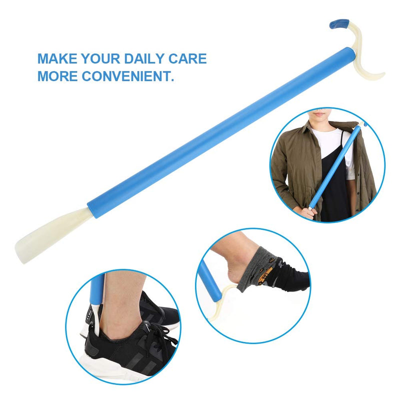 2 in 1 Shoe Horn and Dressing Aid, Mobility Disability Dressing Aid Easy Put On Off Long Handle Stick Shoe Horn - BeesActive Australia
