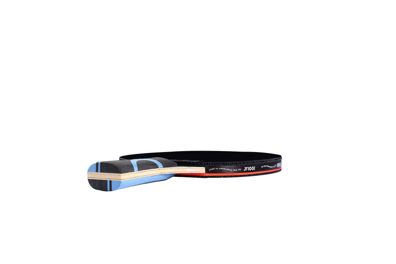 JOOLA Infinity Edge - Tournament Performance Ping Pong Paddle w/ Pro Carbon Technology - Black Rubber on Both Sides - Competition Ready - Table Tennis Racket for Advanced Training - Designed for Speed Light Blue - BeesActive Australia