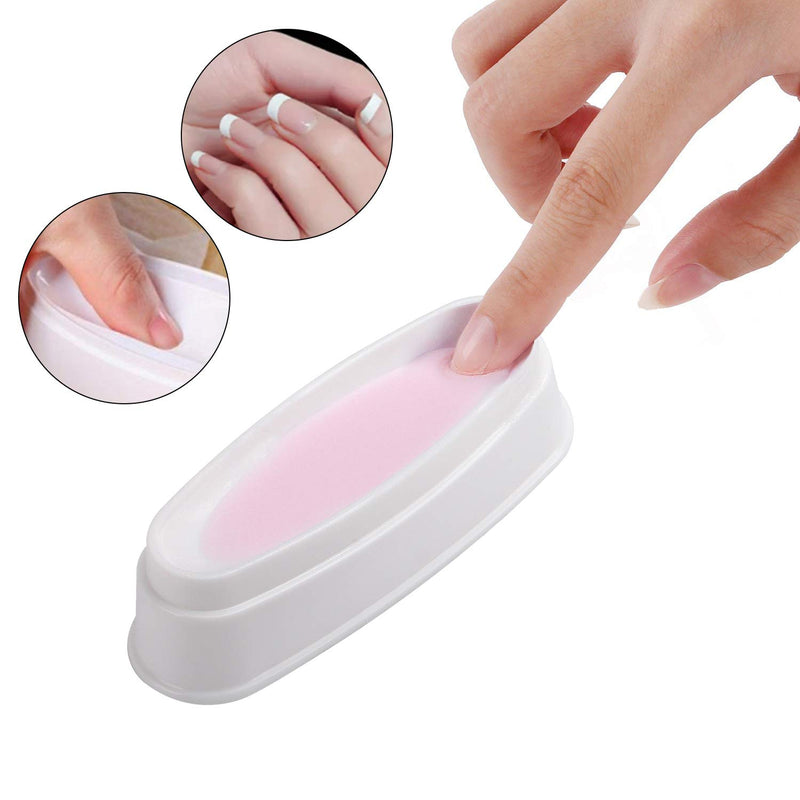 Dip Powder Recycling Tray, Professional Nail Dip System Container for Powders Sequins Glitter DIY Nail Art with Nail Art Dust Remover Powder Brush - BeesActive Australia