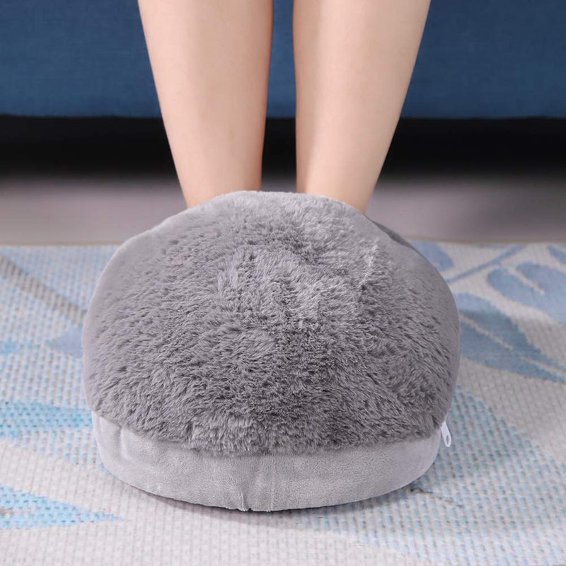 Raguso Electric Foot Cushion Electric Foot Warmer Cushion for home for Dormitory (gray) Grey - BeesActive Australia