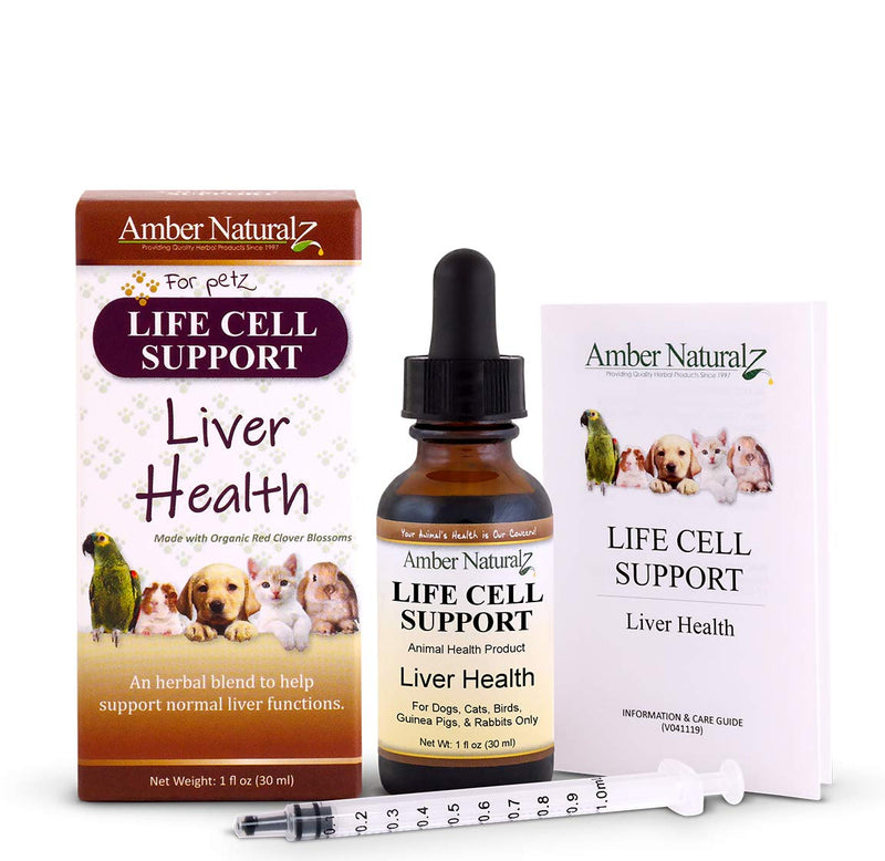 Amber NaturalZ - Life Cell Support - Liver Health - for Petz - 1 Ounce - BeesActive Australia