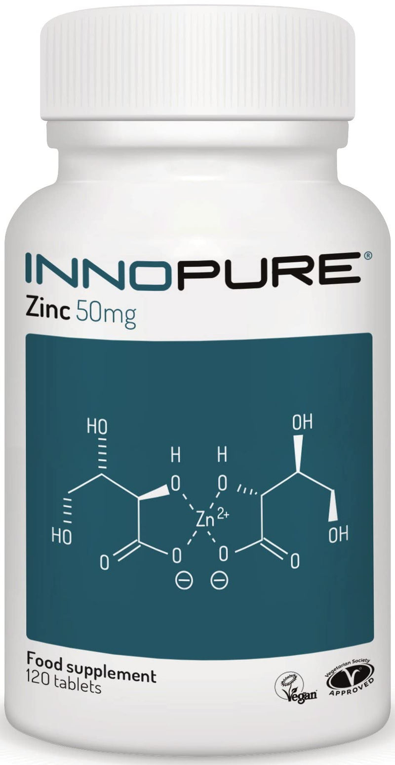 ZINC Tablets 50mg - High Strength Supplement, One a Day, Easy to Swallow Tablet - 120 Tablets, 4 Months Supply - BeesActive Australia